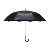 秦泰(Cqint) QTUM-02 双层碰击布长柄伞 黑色(计价单位:把)