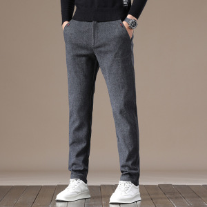 抗皱易打理裤子男士抗起球舒适柔软潮牌休闲裤男春秋简约长裤