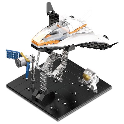 汇奇宝航天航空系列飞机火箭模型拼装积木兼容乐高6-14岁男孩子益智儿童玩具张拉平衡架卫星维修任务193颗粒-