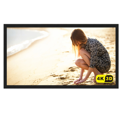 经科JK画框投影幕布小边框HB-W2高增益金属打孔透声幕119寸16:9