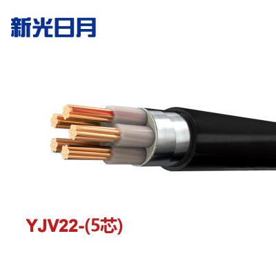 新光日月 交联聚乙烯绝缘铠装电力电缆YJV22(5芯)16平方/每米