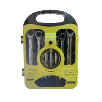 波斯(BOSI) 荧光系列七件套棘轮两用扳手 7件套 套