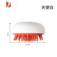 三维工匠洗头神器大人洗头刷男女士头部洗发按摩梳硅胶洗头刷子止痒抓头器 洗头刷[天使白]