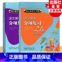 语文 [正版]语文期末分项复习21天三年级上下全2册 核心素养天天练 小学生单元同步测试卷期中末综合复习冲刺检测考试卷作