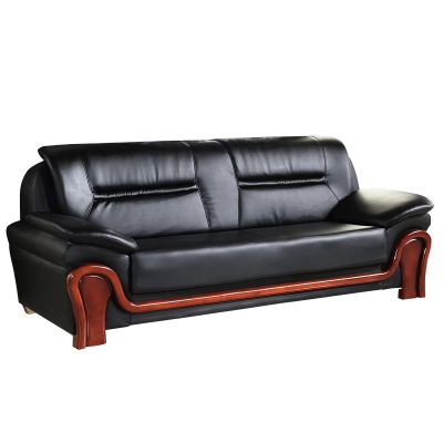 鑫环境 商务接待三人位办公沙发商务办公室沙发办公室沙发优质耐磨西皮