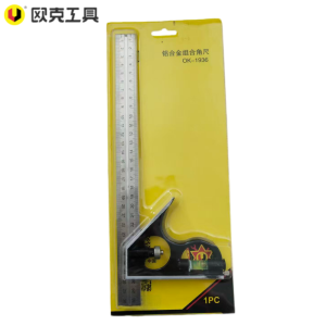 欧克 铝合金移动组合角尺直角尺拐尺 30cmOK-1936