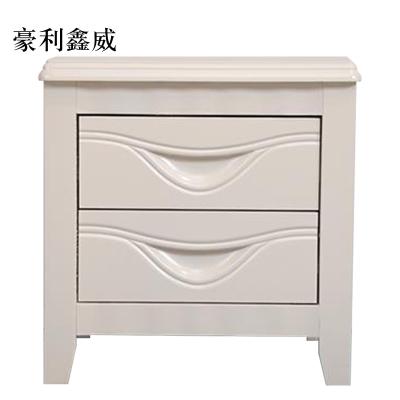 豪利鑫威床头柜简约现代卧室床边储物柜升级款白色50*41*50cm
