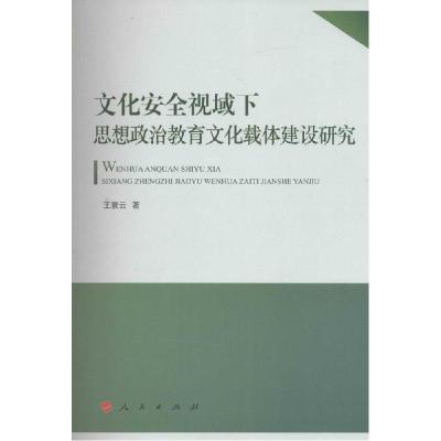 正版新书]文化安全视域下思想政治教育文化载体建设研究王景云97