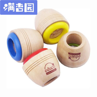 舒弗（LACHOUFFE)幼儿科学区材料多棱镜儿童木质外景万花筒蜂眼观察镜教玩具一个