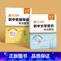 [2本套装]文学常识+名著导读 初中通用 [正版]2024新版初中语文文学常识考点默写文学常识大全中考考点汇总知识点归纳