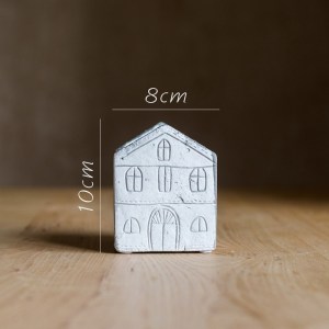 家柏饰(CORATED)红陶小房子花器花盆装饰摆件 花园庭院阳台清新种植 白房子(底部有孔) 大