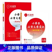 知识详解+同步练习 小学通用 [正版]红逗号小学生必背文学常识注音版一二三四五六年级语文基础知识大全人教版中国古现代文学