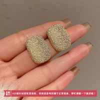 欧美轻奢金属质感耳环女独特设计感小众高级气质时尚银针耳钉耳饰
