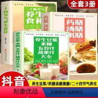 [正版]全3册养生豆浆米糊五谷汁蔬果汁大全书药膳汤膳粥膳二十四节气养生食补 中医养生与食疗调理身体的书百病食疗 对症食