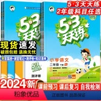 语文+数学·人教版-2本套 二年级下 [正版]2024新53天天练二年级上下册语文数学人教版苏教版北师同步训练小学2年级
