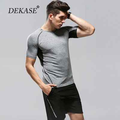 杜卡西品牌健身服套装男薄款透气紧身跑步套装男篮球训练健身运动装备夏季新款