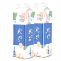 织梦 卫生纸家用原生木浆无芯卷纸 五层加厚12卷每提 整提装便携实惠装擦手纸厕纸 母婴可用 1提装