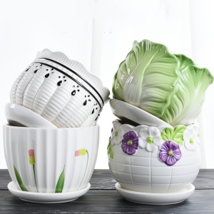 [补贴10%]花盆陶瓷大号清仓特价蝴蝶兰创意个性家用吊兰多肉花盆紫砂方形