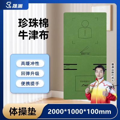 晟渊 YT211仰卧卷腹训练垫仰卧起坐折叠垫[牛津布两折叠] 5个装 200*100*10cm
