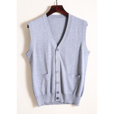 SUNTEK中老年人马甲男士春秋款爸爸穿休闲宽松大码针织开衫坎肩背心马夹马甲/背心