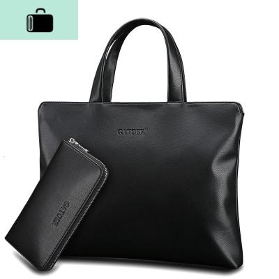 斐男包手提包男士软皮单肩斜挎包包电脑包横款商务公文包男包简约NEW LAKE