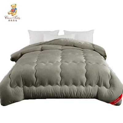 ClassicTeddy/精典泰迪磨毛压花冬被180*220CM总重6斤灰色TD-ty01灰色180×220cm