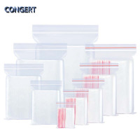CONGERT 自封袋 12丝(0.12mm)*4.5号9*13cm500个 包