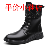 迪罗尼卡48码马丁靴男长筒高帮真牛皮大码工装靴冬季加绒棉靴中帮机车靴子