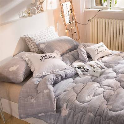 冬季水洗棉被子冬被加厚保暖单人学生宿舍丝棉被芯8斤双人春秋被