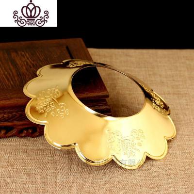 封后弘慧堂佛具4-8寸铜合金炉围香灰托香炉炉围加厚型香炉罩6寸约内径11厘米