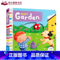 [正版]英文原版进口绘本 绘本Busy Garden 忙碌的公园 纸板机关操作活动书 边玩边学 幼儿认知启蒙学习英语启蒙