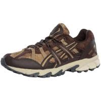 ASICS跑步鞋男缓震舒适防滑耐磨持久耐用吸湿排汗棕色系带