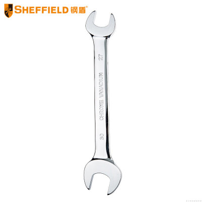 钢盾(SHEFFIELD) S018127 公制精抛光双开口扳手27×30mm[家用]