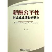 正版新书]薪酬公平性对企业业绩影响研究覃予9787514125474