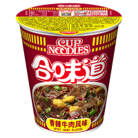 合味道(Cup noodles) 方便面组合装 杯面泡面快餐面 香辣牛肉风味