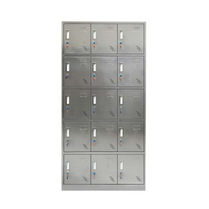 福洛云不锈钢员工储物柜文件柜存放柜子更衣柜存包柜十五更衣柜