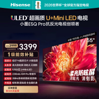 海信电视小墨 55E5Q Pro 55英寸 520分区U+Mini LED 信芯芯片 柔光防眩屏 288Hz高刷