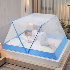 折叠蚊帐免安装可折叠单双人便携式无底学生宿舍上下铺家用