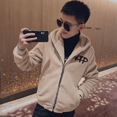 NEWLAKE冬季羔毛绒外套男士棉袄2020年新款潮流百搭休闲痞帅炸街棉衣服棉衣