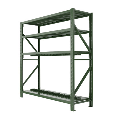 汉诺鑫威消防铁锹镐农具摆放架安保装备器材存放架绿色盾牌货架盾牌架重型-主架