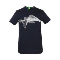 Hugo boss奢侈品服饰男徽标细节T恤 TEE250329029-410 七夕情人节礼物