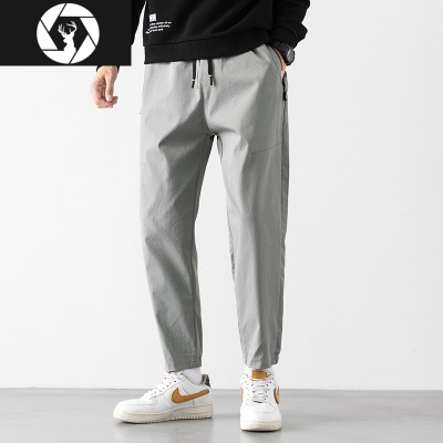 HongZun2条-裤子男士直筒工装2020新款秋季宽松运动裤休闲长裤C工装制服
