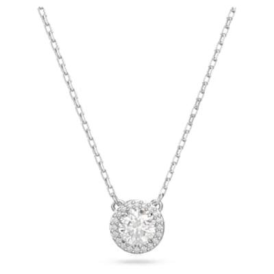 Swarovski优雅多变女款吊坠项链铑电镀链条搭配璀璨锆石