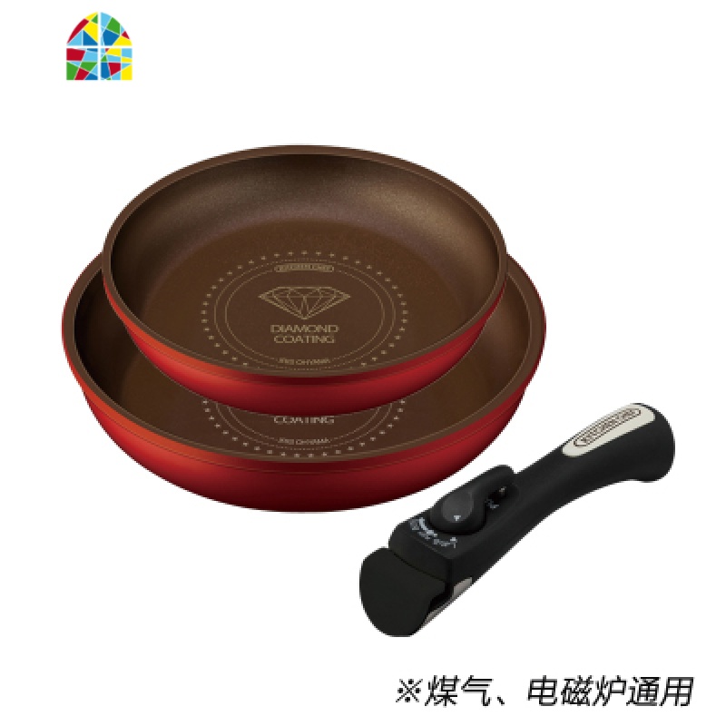 钻石不粘锅锅组套装爱丽丝不粘锅炒锅煎锅煲汤烧锅 FENGHOU 26CM硅胶钢化玻璃