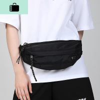 胸包男士潮牌ins斜跨单肩包女运动小背包休闲工装男生斜挎包腰包NEW LAKE 黑色[收藏加购享发货]男士腰包