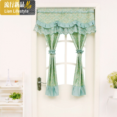 ins帘布艺隔断帘家用卧室遮挡帘 现代厨房厕所半帘挂帘子 三维工匠窗帘
