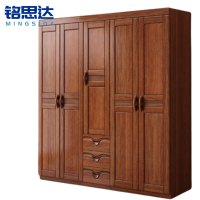铭思达实木衣柜五门台