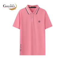 鳄鱼恤CROCODILE 夏季男装新品 商务休闲简洁大方舒适翻领短袖 polo衫男上衣 男士半袖 发顺丰BA-52166