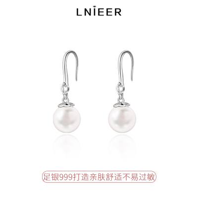 999纯银耳钉珍珠耳环女2025新款耳钉小众女轻奢高级感银耳饰送女朋友老婆情人节七夕生日礼物
