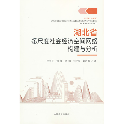 正版新书]湖北省多尺度社会经济空间网络构建与分析侯贺平 等 著